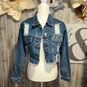 Denim crop Jacket
